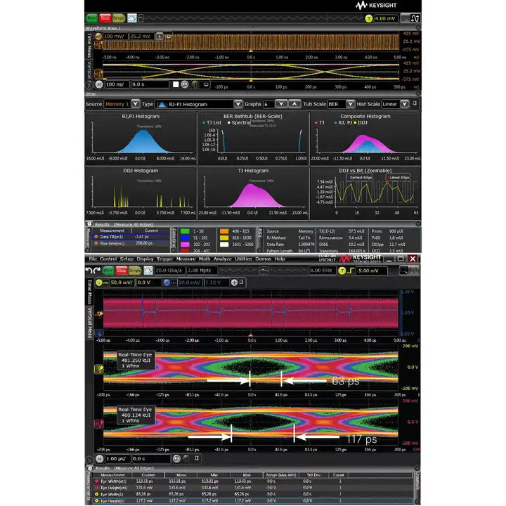 Keysight MSOS404A HD Oscilloscope: 4 GHz, 4 analog channels plus 16 di ...