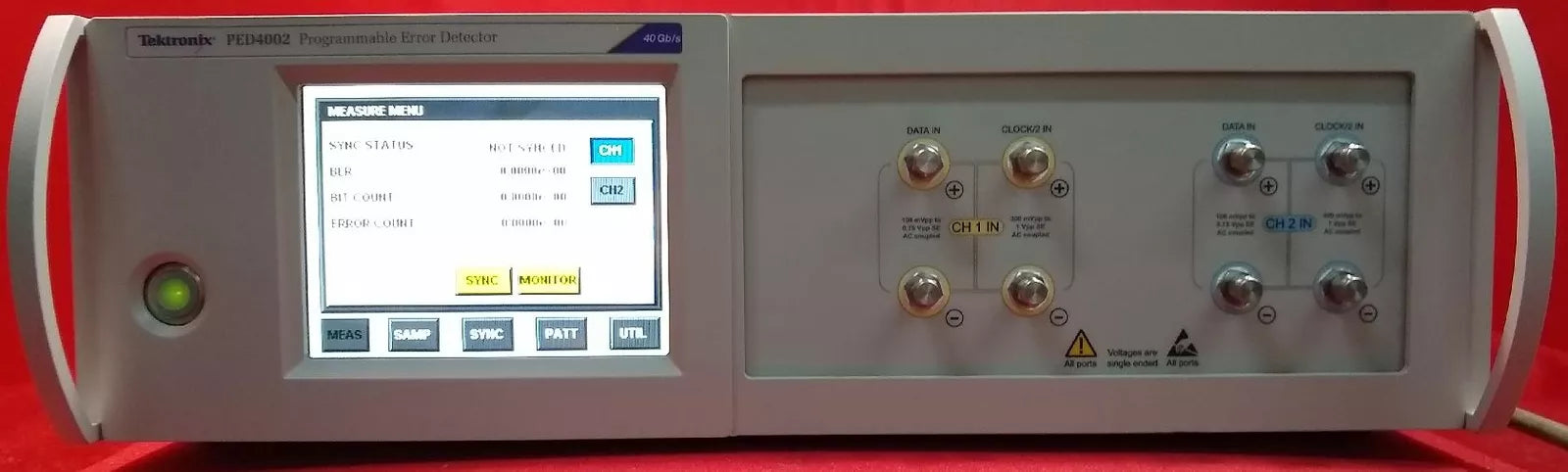 Tektronix PED4002 2 Channel Error Detector Bit Error Ratio Tester – XG eqpt