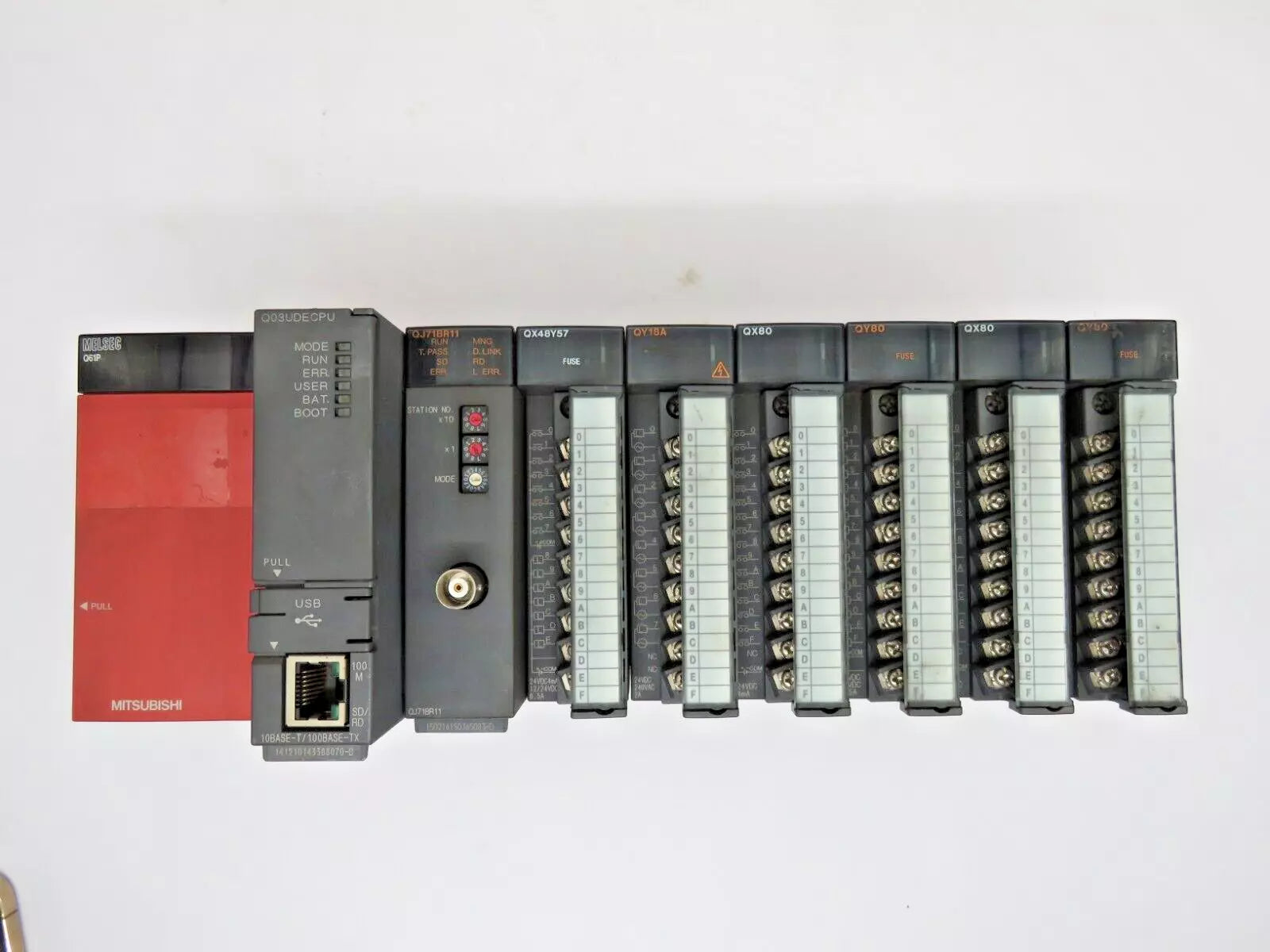 Mitsubishi Melsec-Q Series PLC CPU Full Pack Set Used & Tested – XG eqpt